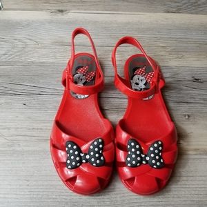 Grendene Red Minnie Mouse Jelly Sandals